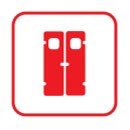 Морозильные двустворчатые двери Морозильные двустворчатые петлевые двери