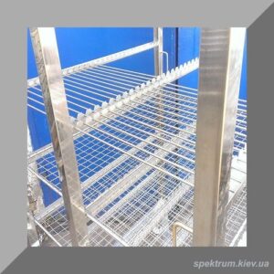 Коптильная рама для рыбы на сетках и шампурах из нержавейки