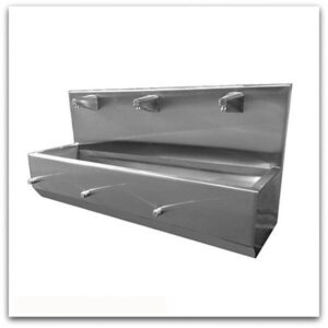 Умывальник бесконтактный с клапаном три секции